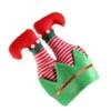 Christmas Upside Down Elf Striped Pants Hat