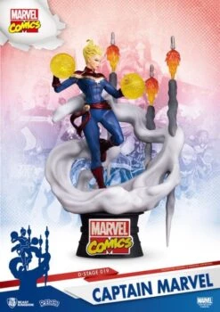 BEAST KINGDOM Marvel Comics D-Stage DS-019 Captain Marvel PX Previews Exclusive Statue