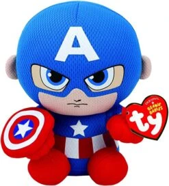 TY Marvel Captain America Beanie Babies