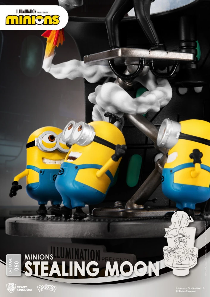 BEAST KINGDOM Minions D Stage Statue - Minions Stealing Moon - Image 2