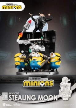 BEAST KINGDOM Minions D Stage Statue - Minions Stealing Moon