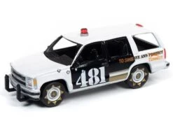 Johnny Lightning - Street Freaks 2020 Release 1 Set B - Demolition Derby - 1997 Chevy Tahoe Police