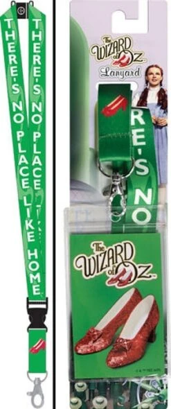The Wizard Of Oz There’s No Place Like Home Phrase Lanyard & Badge Holder
