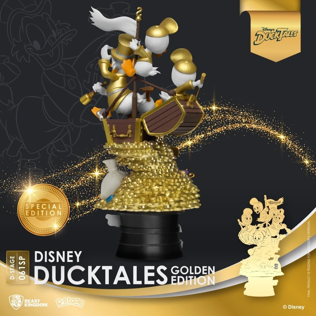 Beast Kingdom DS-061SP Ducktales Golden Edition Diorama Stage D-Stage Figure Statue - Image 2