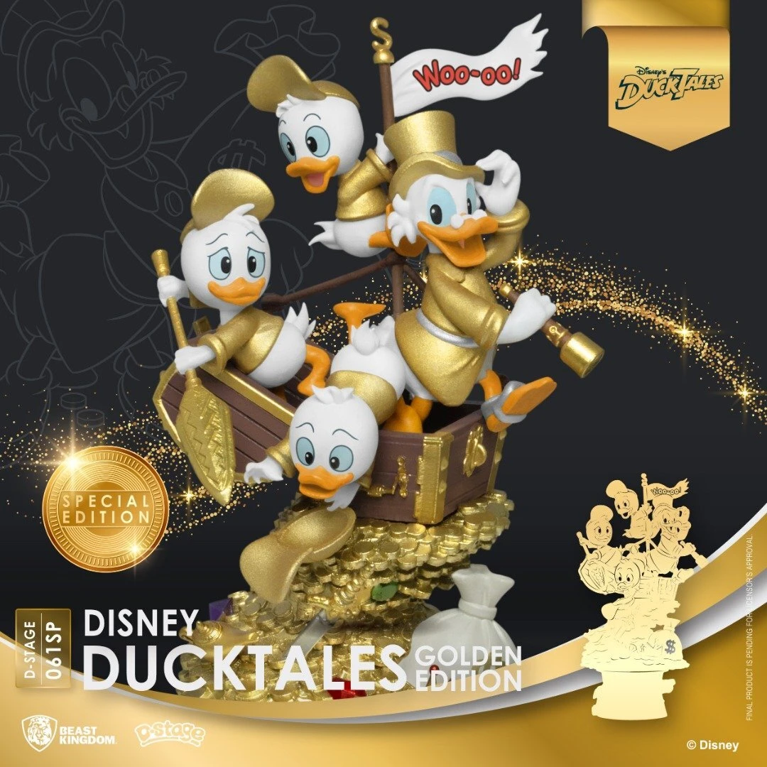 Beast Kingdom DS-061SP Ducktales Golden Edition Diorama Stage D-Stage Figure Statue - Image 3