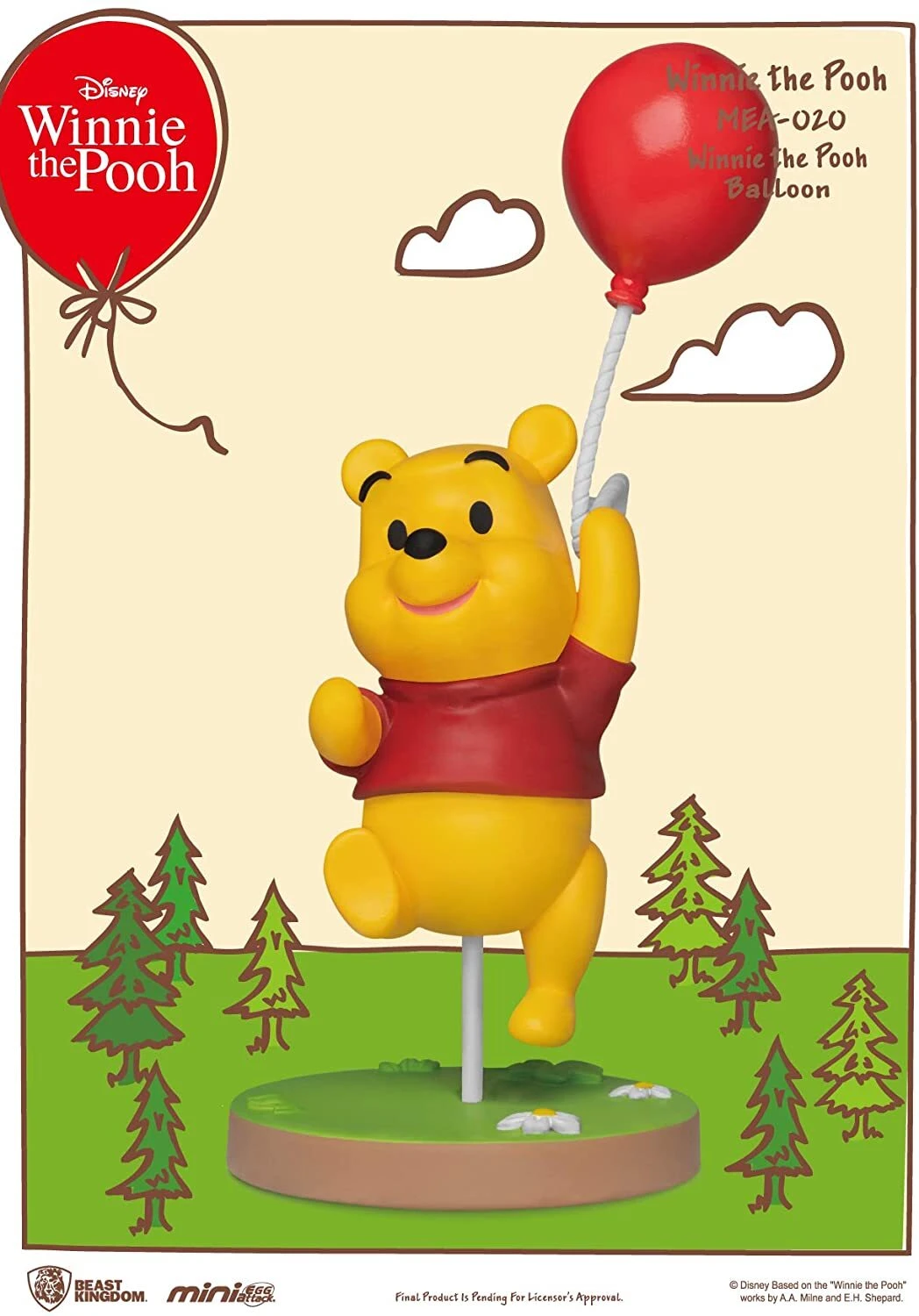 Beast Kingdom MEA-020 Disney Winnie Pooh Mini Egg Attack Figures - Pooh Balloon