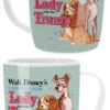 Disney Classic Lady & The Tramp Barrel Coffee Mug