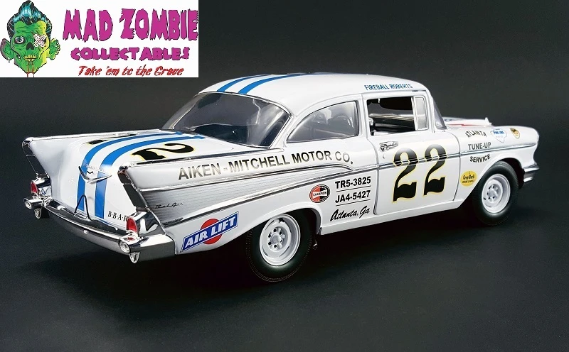 ACME 1:18 Scale - Fireball Roberts #22 - 1957 Chevrolet Bel Air - 1958 Southern 500 Winner At Darlington Limited To 996 Pieces - Image 2