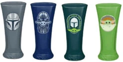 Star Wars The Mandalorian Coloured Glasses Set Of 4