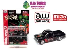 Auto World 1/64 - Rat Fink 1981 Chevrolet Silverado Pickup Truck With Trailer Hitch Limited 6,000 Pcs