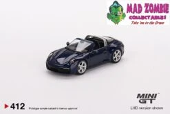 Mini GT 1:64 Scale - Porsche 911 Targa 4S Gentian Blue Metallic