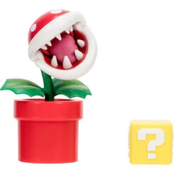 JAKKS PACIFIC World Of Nintendo Super Mario 4" Figure Wave 26 - Piranha Plant With Question Block