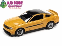 Auto World 1:64 Premium 2022 Release 3A - 2012 Mustang GT/CS (Yellow Blaze Tricoat W/Black GT/CS Side Stripes)