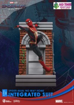 BEAST KINGDOM Marvel Spiderman No Way From Home D Stage Statue - Spiderman Integrated Suit