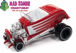Johnny Lightning 1/64 Street Freaks 2023 Release 1B - 1932 Ford Hiboy (Zingers) (Red W/White Scallops)