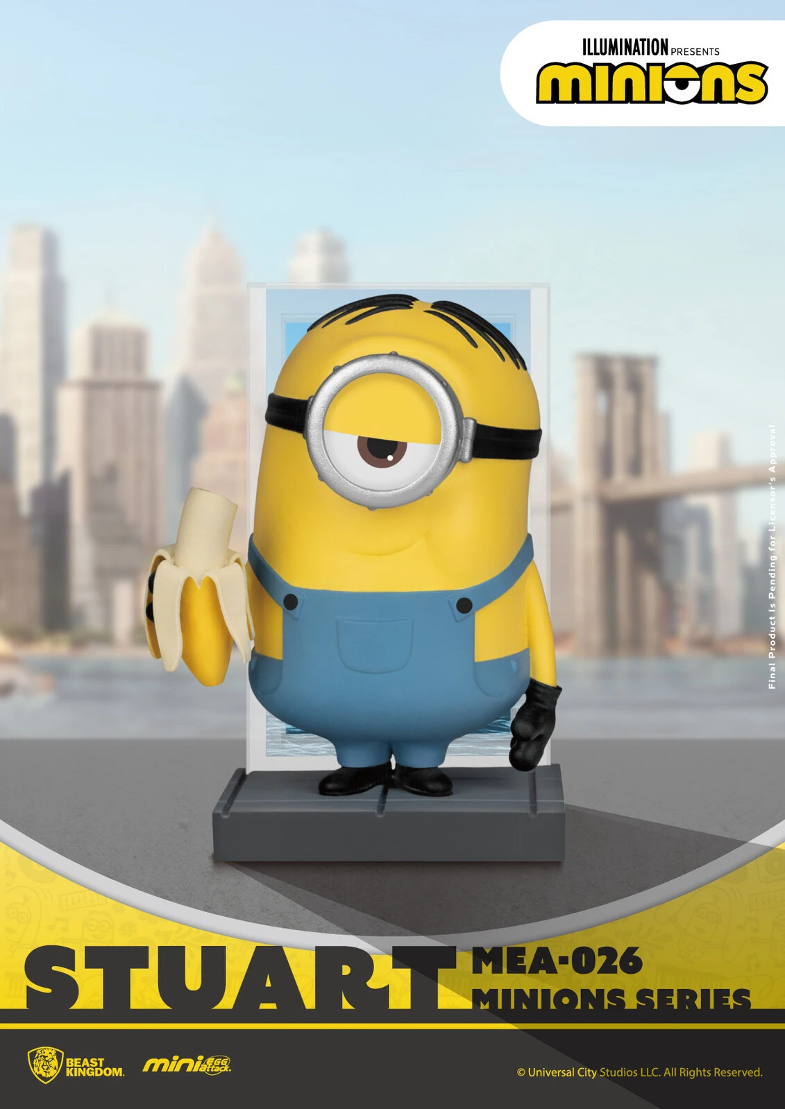 Minions Beast Kingdom Mini Egg Attack MEA-026 Series - Stuart