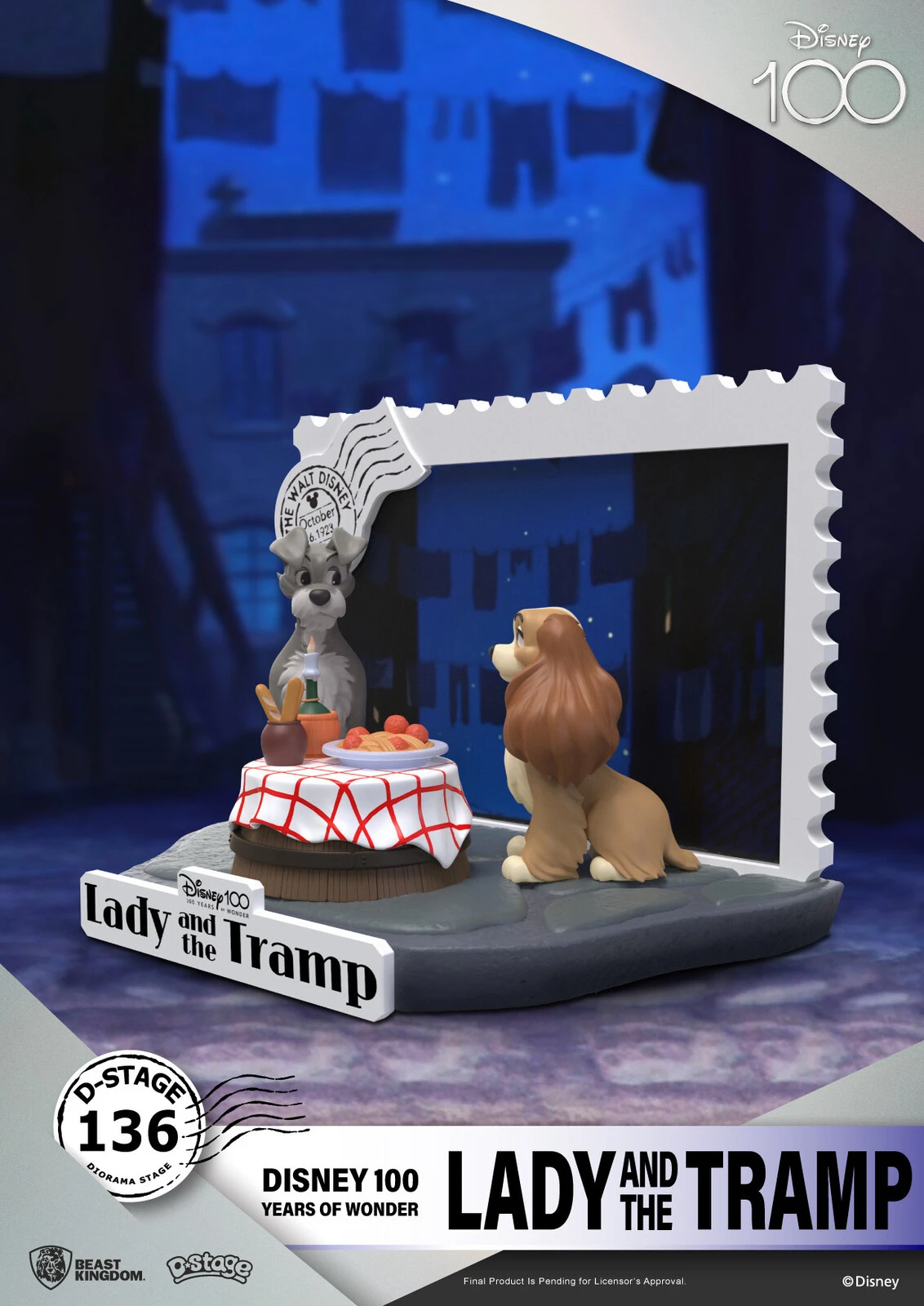 Beast Kingdom D Stage Disney 100 Years Of Wonder Lady And The Tramp - Image 2