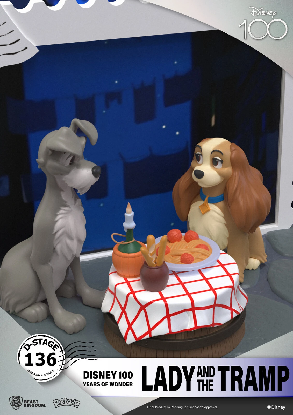 Beast Kingdom D Stage Disney 100 Years Of Wonder Lady And The Tramp - Image 3