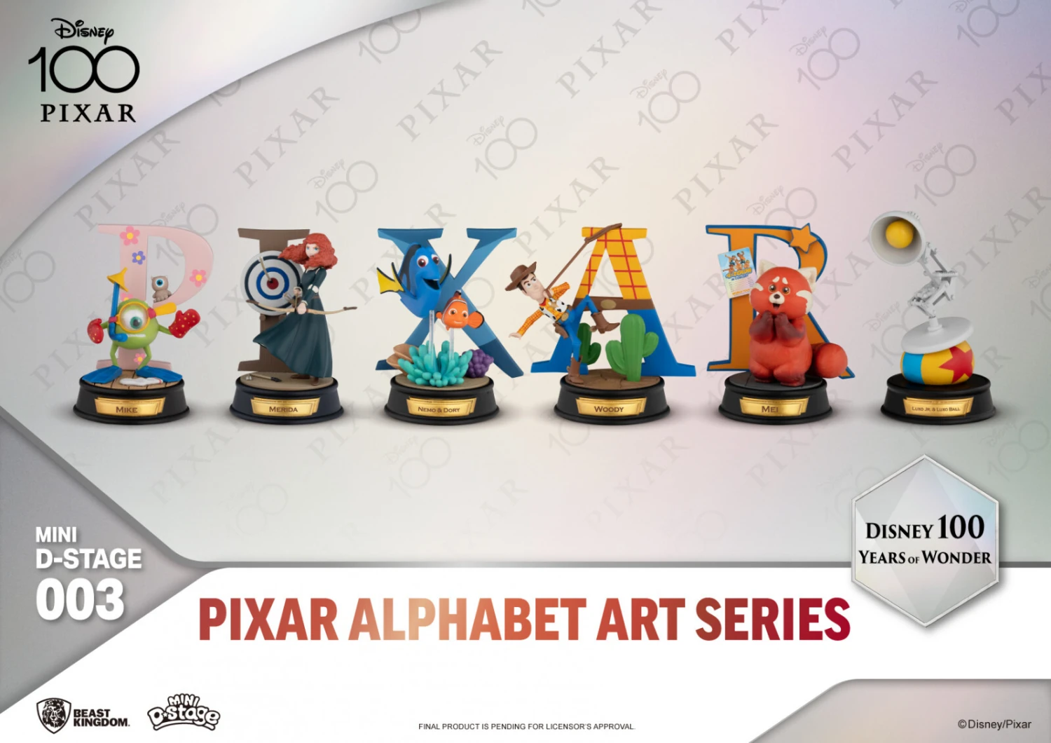 Beast Kingdom Mini D Stage Disney 100 Years Of Wonder Pixar Alphabet Art Series Set - Nemo & Dory - Image 2