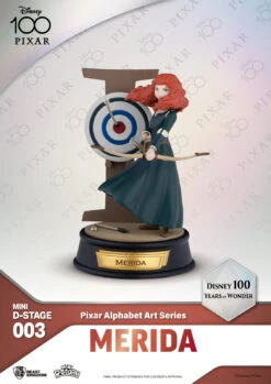 Beast Kingdom Mini D Stage Disney 100 Years Of Wonder Pixar Alphabet Art Series Set - Merida