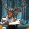 Beast Kingdom D Stage Jurassic World Dominion Blue & Beta Statue