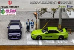 Focal Horizon 1/64 - Skyline GT-R R33 Open-Hood Visible Engine Green