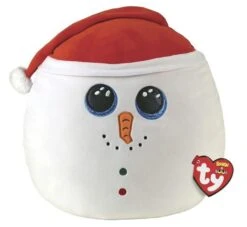 TY Squish A Boo 14" Flurry Snowman Plush