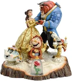 Enesco Jim Shore Disney Traditions - Beauty & The Beast - Carved By Heart