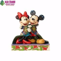 Enesco Jim Shore Disney Traditions - Mickey& Minnie Mouse - Wrapped In Quilt Statue