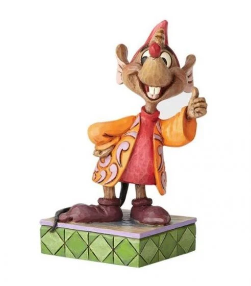 Enesco Jim Shore Disney Traditions - Jaq Personality Pose - Thumbs Up! Statue - Image 2