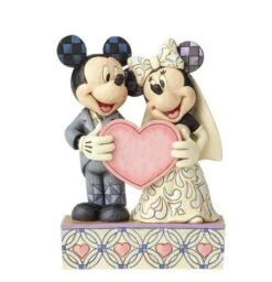 Enesco Jim Shore Disney Traditions - Mickey And Minnie Mouse Wedding - Two Souls One Heart Statue