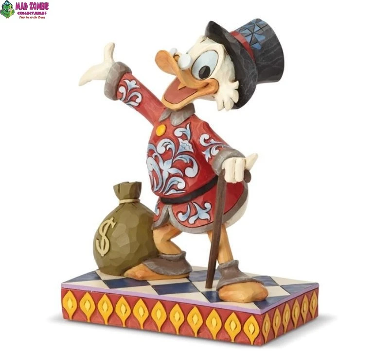 Enesco Jim Shore Disney Traditions - DuckTales - Scrooge Treasure Seaking Tycoon Statue