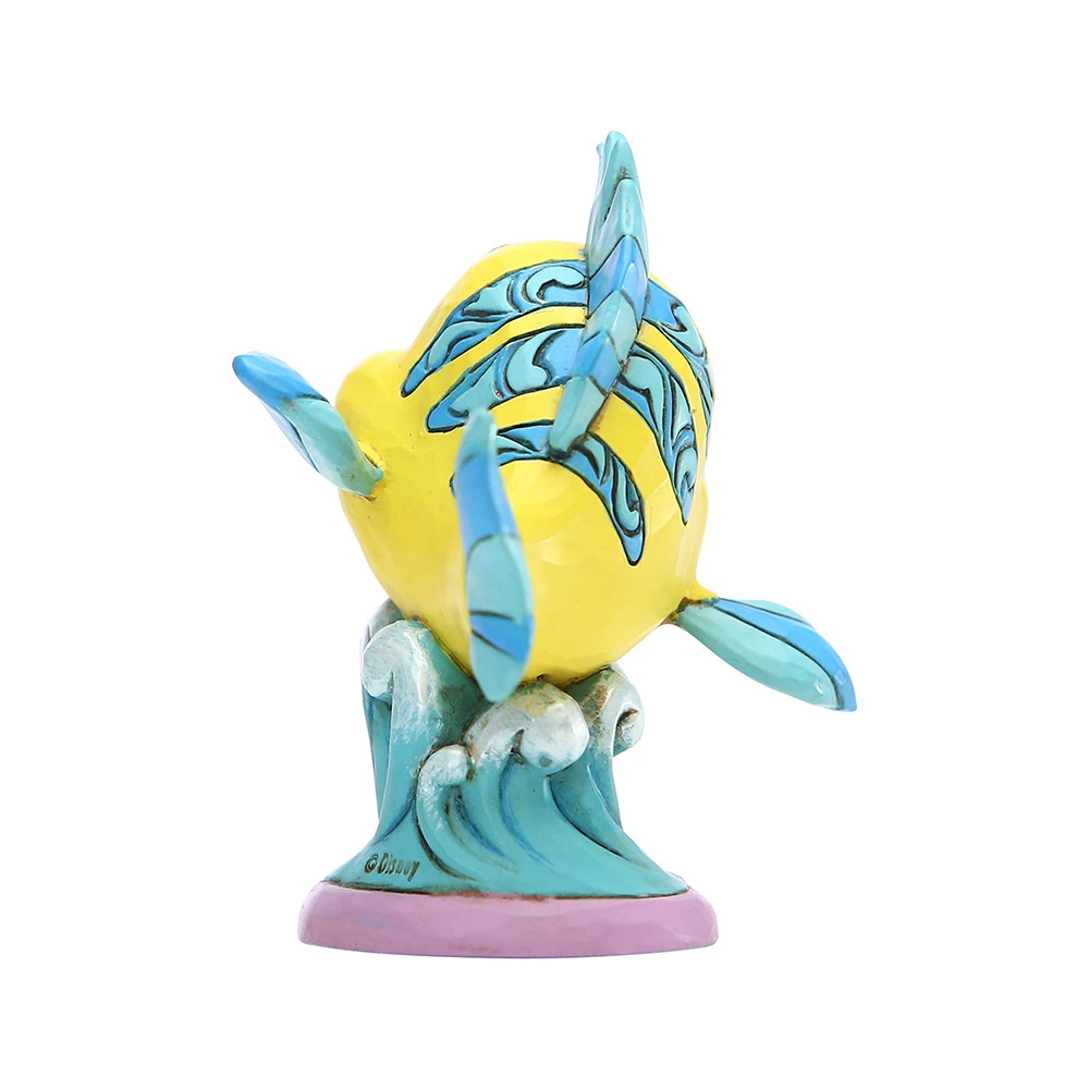 Enesco Jim Shore Disney Traditions - Little Mermaid Flounder - Go Fish Personality Pose Statue - Image 3