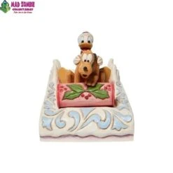 Enesco Jim Shore Disney Traditions - Donald & Pluto Sledding - A Friendly Race Statue