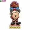 Enesco Jim Shore Disney Traditions - Micky Mouse - Here Comes Old St Mick Statue