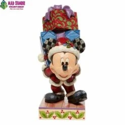 Enesco Jim Shore Disney Traditions - Micky Mouse - Here Comes Old St Mick Statue