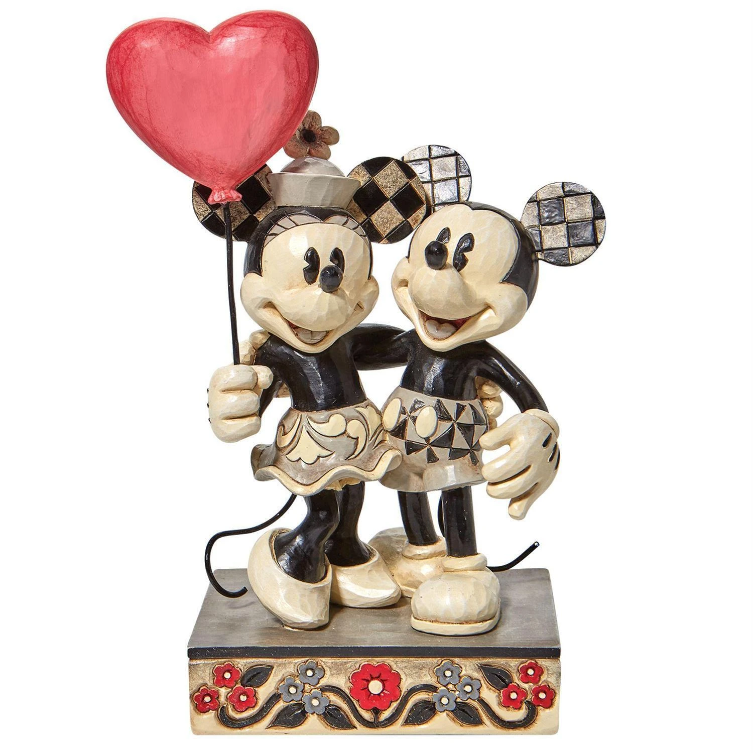 Enesco Jim Shore Disney Traditions - Mickey & Minnie Mouse - Love Is In The Air Statue