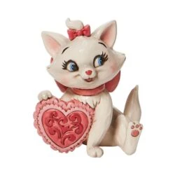 Enesco Jim Shore Disney Tradition - Aristocats - Marie Holding Heart Mini Figurine