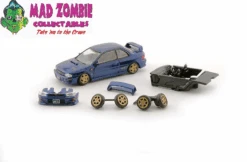 BM Creations 1:64 Scale - Subaru Impreza WRX Type R 3, 4-6 - Blue (RHD)