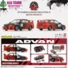 BM Creations 1/64 Scale - Mitsubishi Lancer EVO IV -Advan (RHD)
