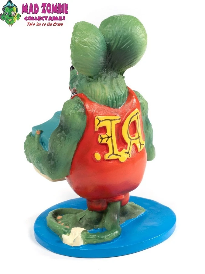 Auto World 1/24 Scale - Rat Fink 1966 VW Beetle With Tear Drop Trailer With Rat Fink Figure - Image 7