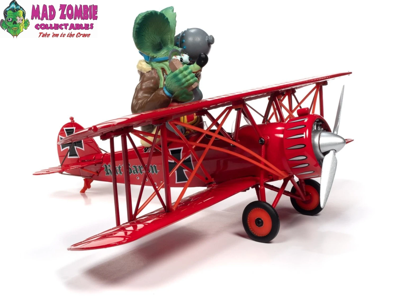 Auto World 1/30 Scale - 1929 Waco Star Wing - Rat Fink Baron - Image 2