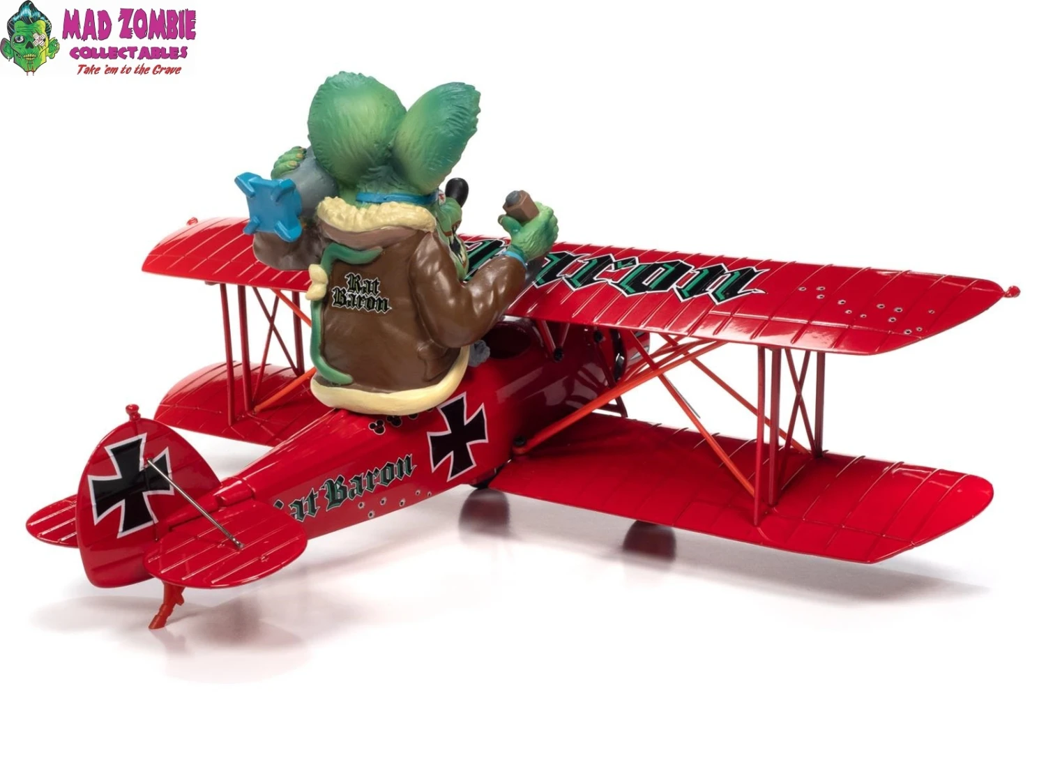 Auto World 1/30 Scale - 1929 Waco Star Wing - Rat Fink Baron - Image 3