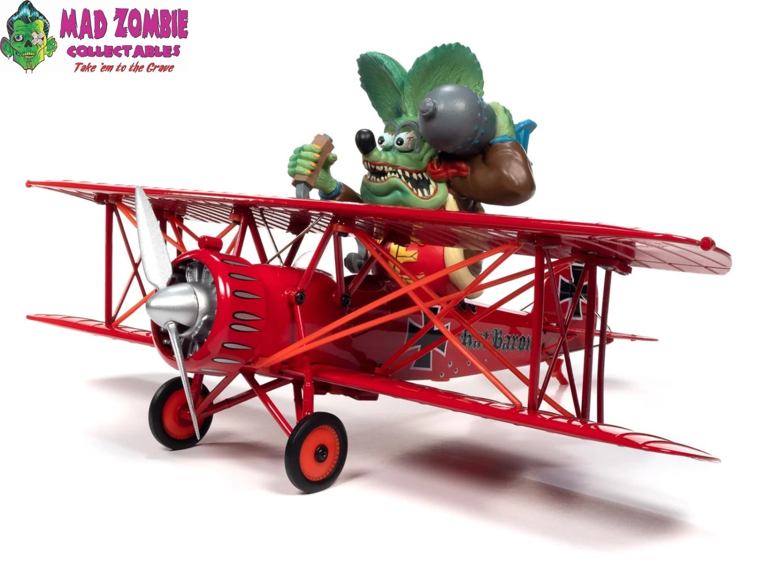 Auto World 1/30 Scale - 1929 Waco Star Wing - Rat Fink Baron