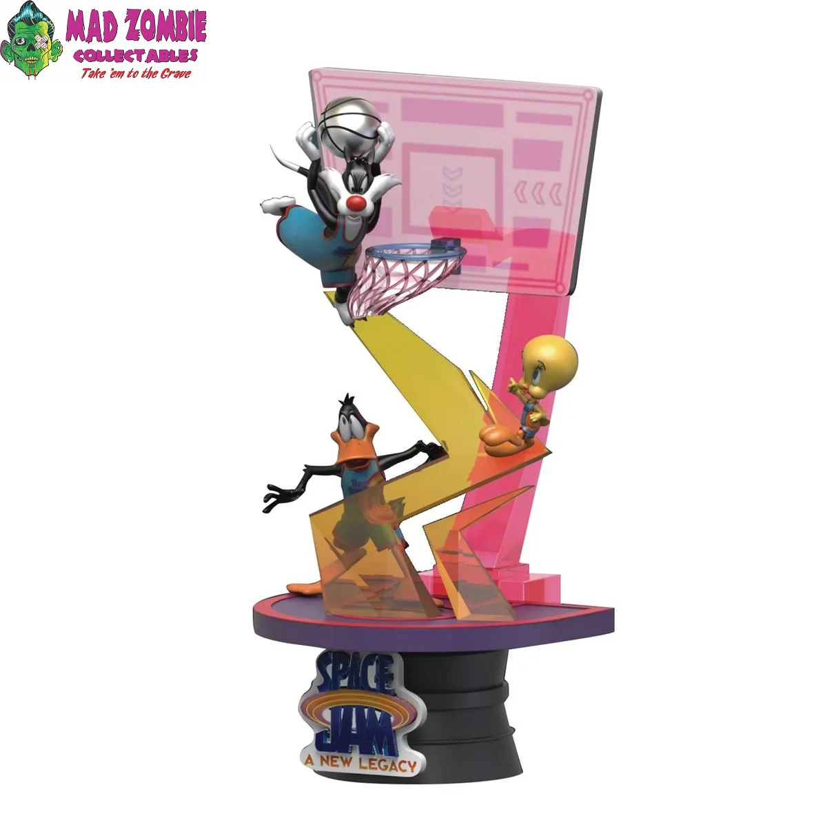 BEAST KINGDOM Space Jam: A New Legacy Sylvester And Tweety And Daffy Duck DS-071 D-Stage 6-Inch Statue