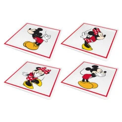 Disney Mickey Mouse Ceramic Plates - Set Of 4