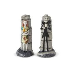 Enesco Nightmare Before Christmas Jack Skellington And Sally Salt And Pepper Shaker Set