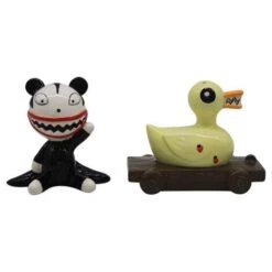 Enesco Disney Nightmare Before Christmas Scary Teddy And Killer Duck Salt And Pepper Shaker Set