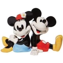 Enesco Disney Mickey Mouse And Minnie Mouse Salt And Pepper Shaker Set