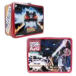 Back To The Future Outatime Retro Style Tin Tote Lunch Box